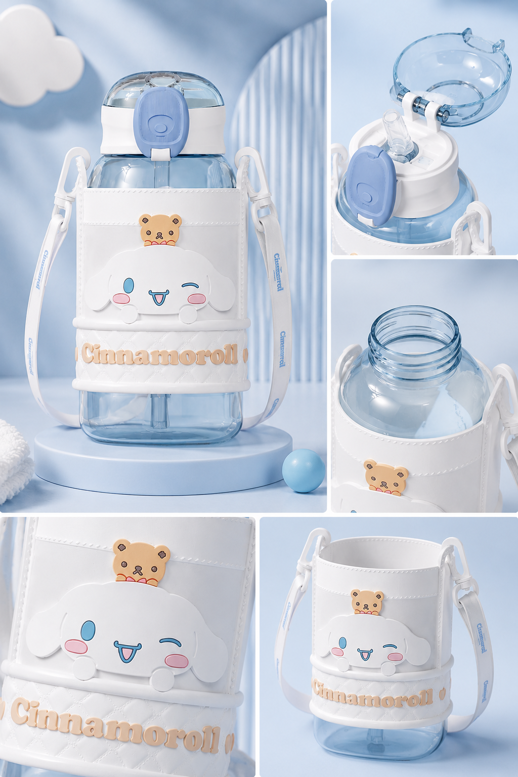 Cinnamoroll Large Capacity Water Bottle