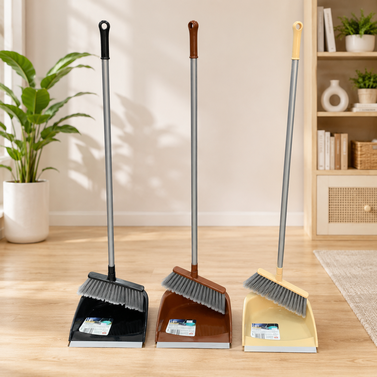 Long Dustpan with Broom