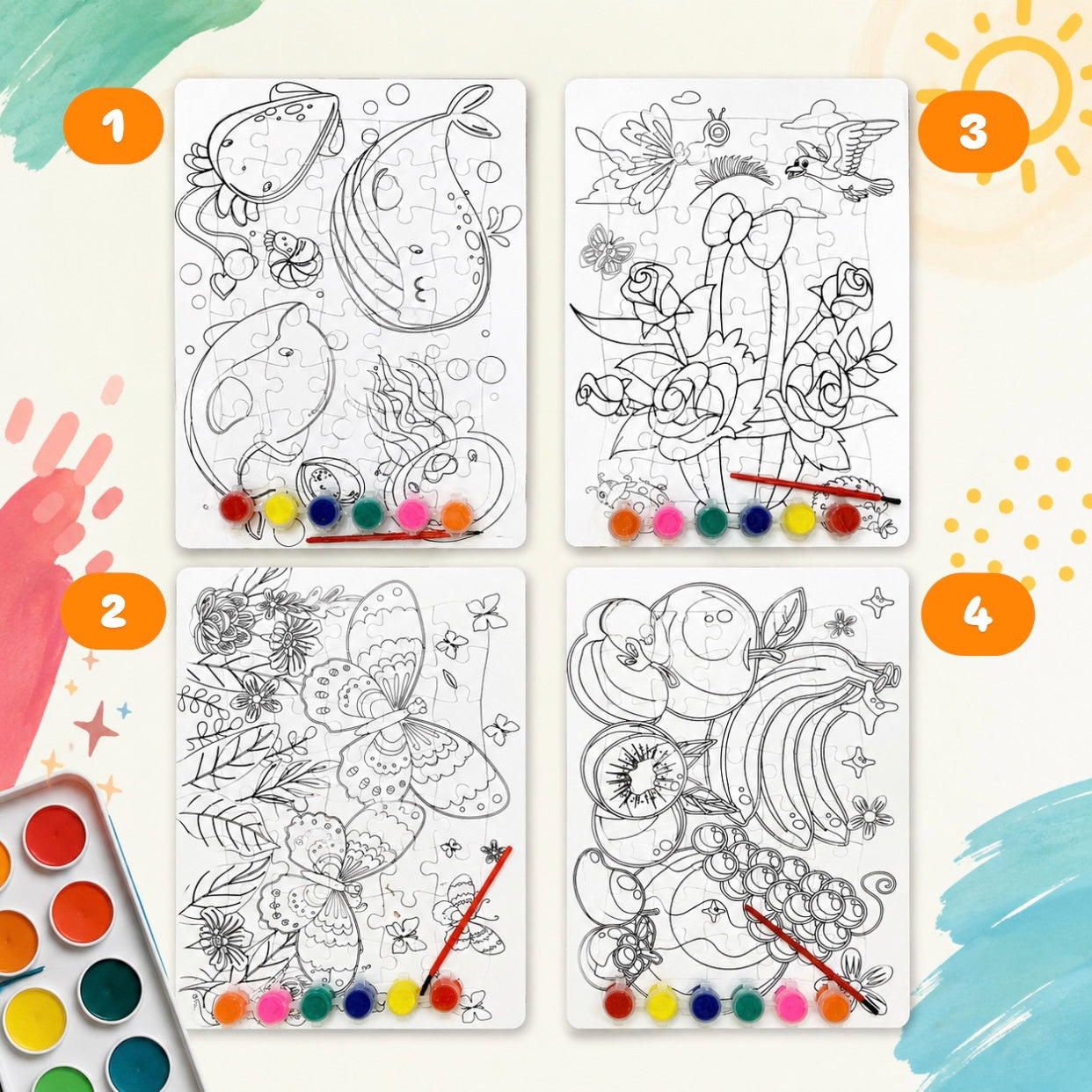 Puzzle Coloring Sheet