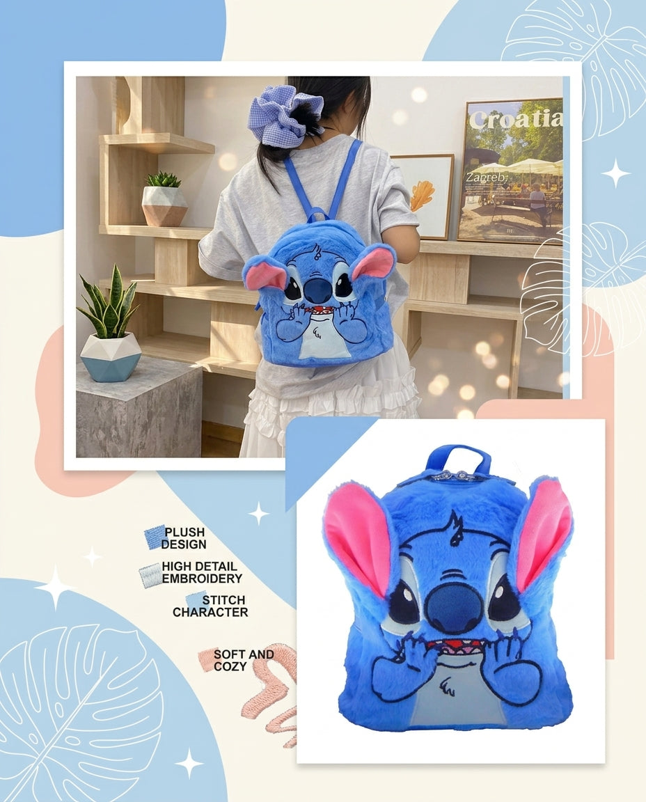 Stitch Fur Backpack