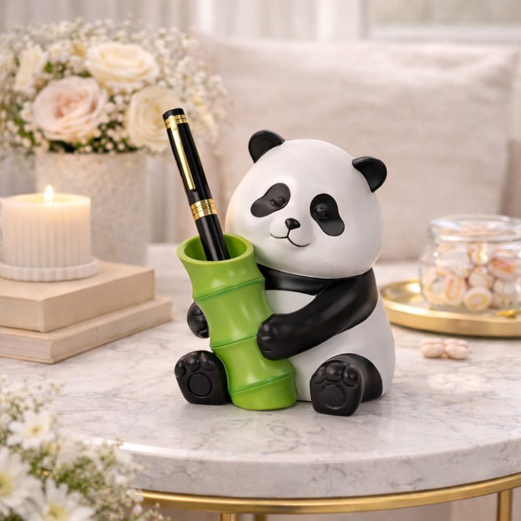 Panda Resin Pen Holder