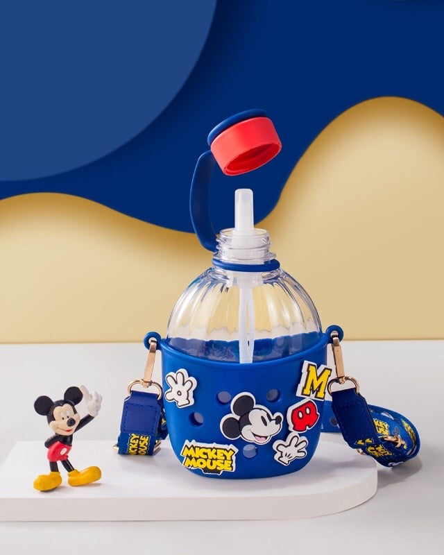 Mickey Mouse Clear Plexi Bottle with Rubber Case