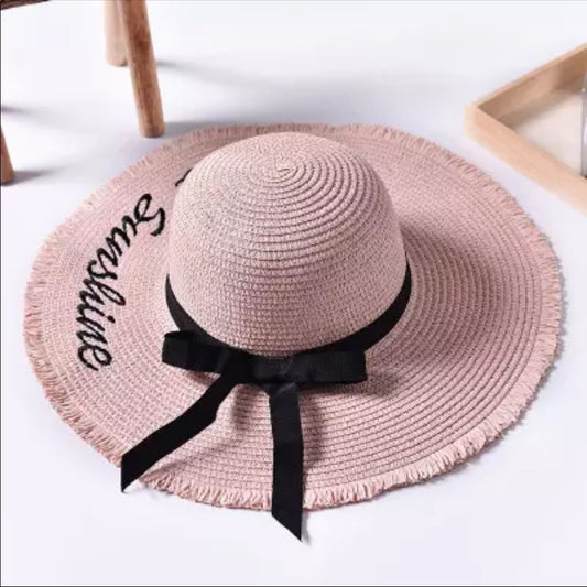 Hello Sunshine Woven Beach Hat
