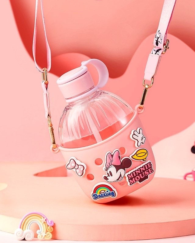 Minnie Mouse Clear Plexi Bottle with Rubber Case