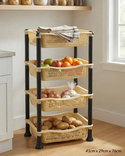 4 Tier Kitchen Plastic Rack