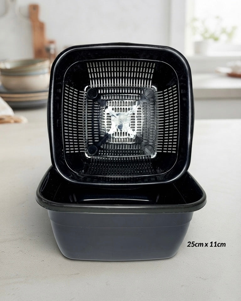 Square Kitchen Bowl with Colander