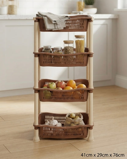4 Tier Kitchen Plastic Rack