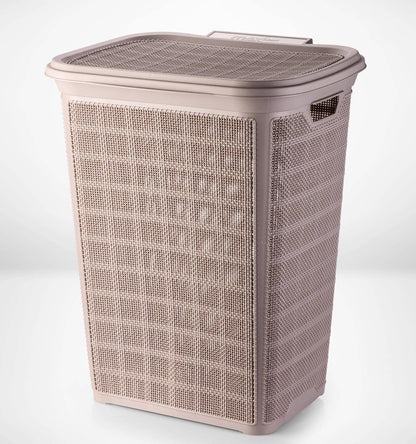 Stylish Plastic Laundry Basket With acover