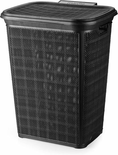 Stylish Plastic Laundry Basket With acover
