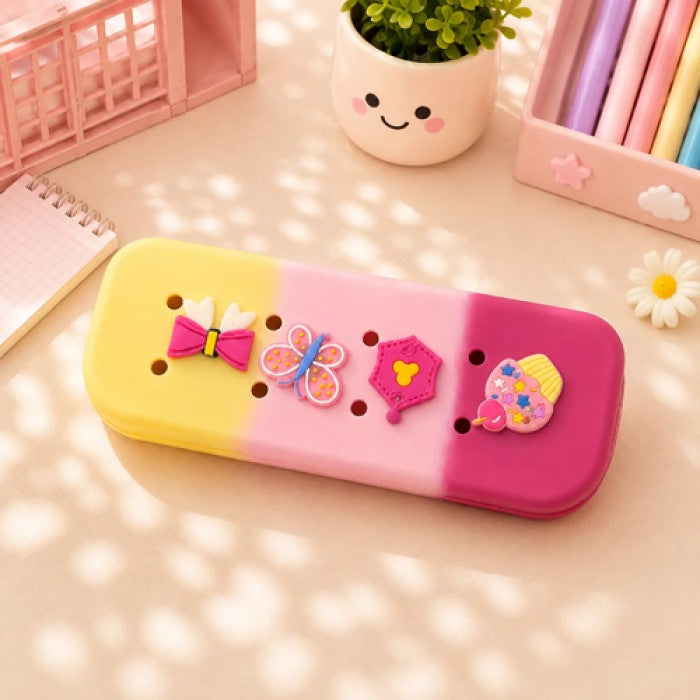 Rubber Pencil Case With Pins