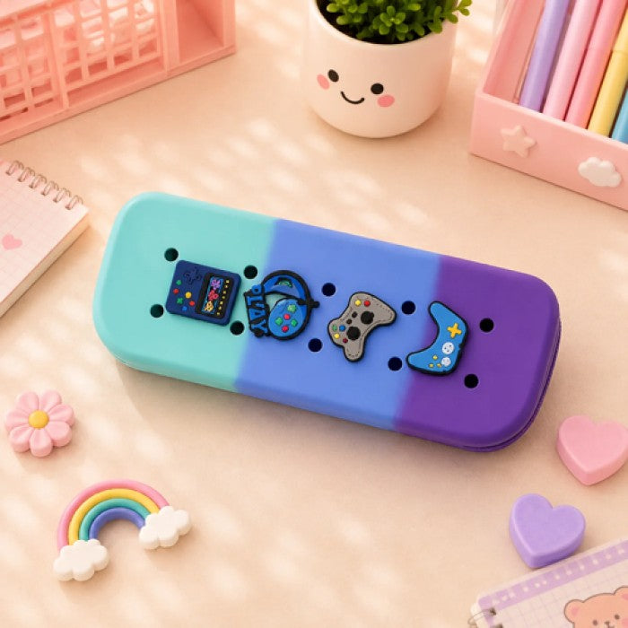 Rubber Pencil Case With Pins