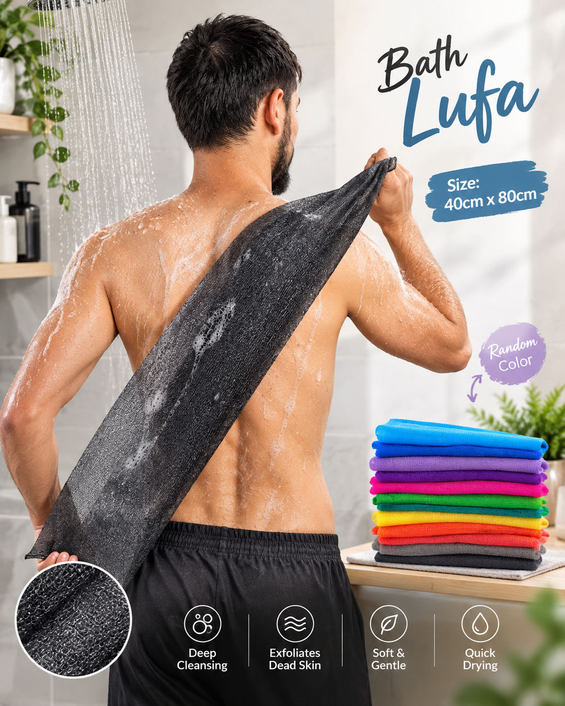 Long Nylon Lufa