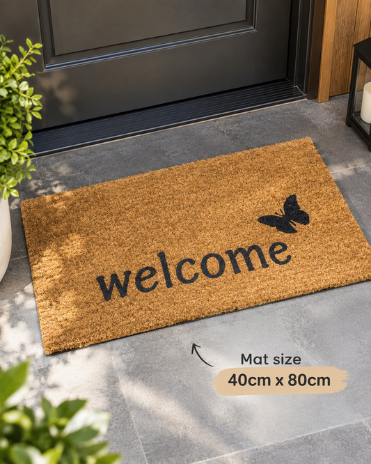 Door Mat Bamboo Welcome