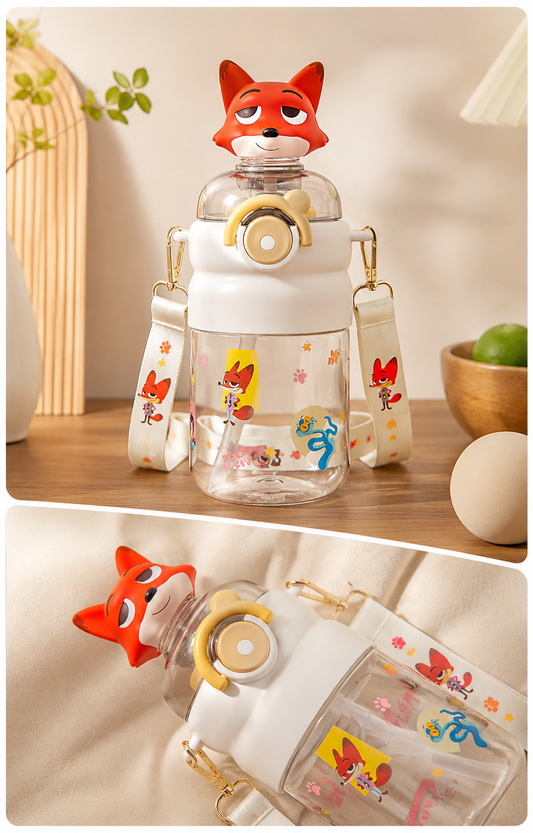 Nick Wilde bottle featuring a 3D bobblehead figure of the fox on the lid