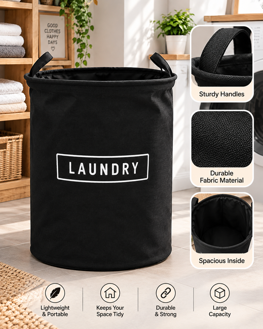 Mesh Laundry Basket With Handle