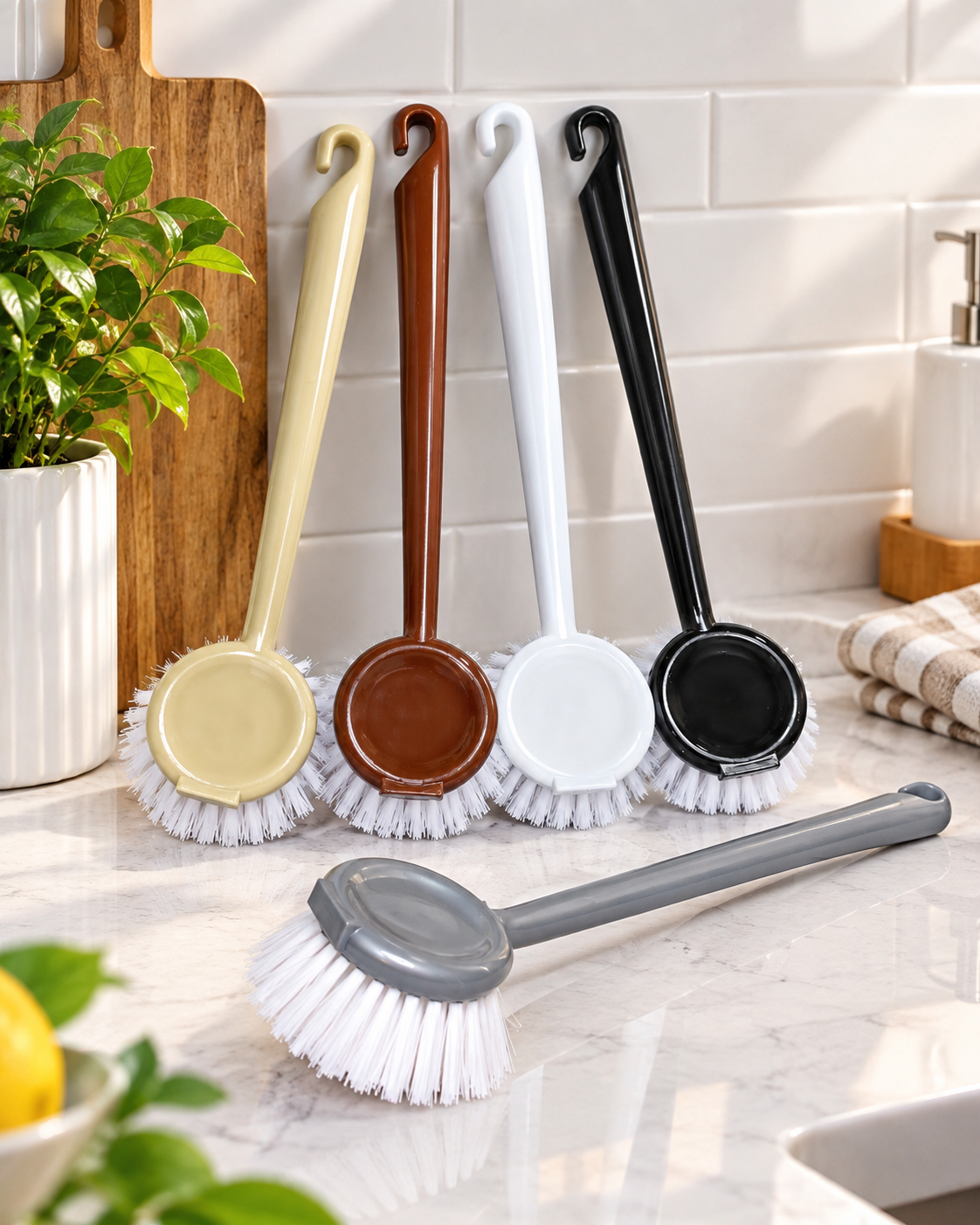 Long Handled Kitchen Cleaning Brush