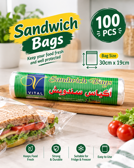 100 Bag Sandwich Bags Roll