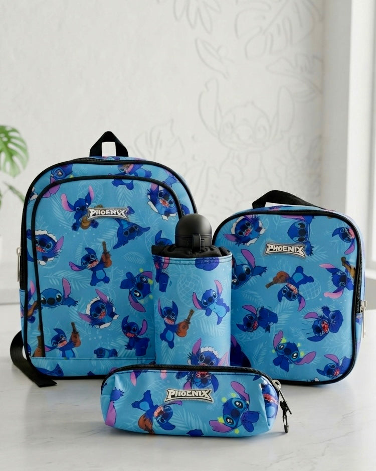 4PCS Stitch Kids Backpack Set