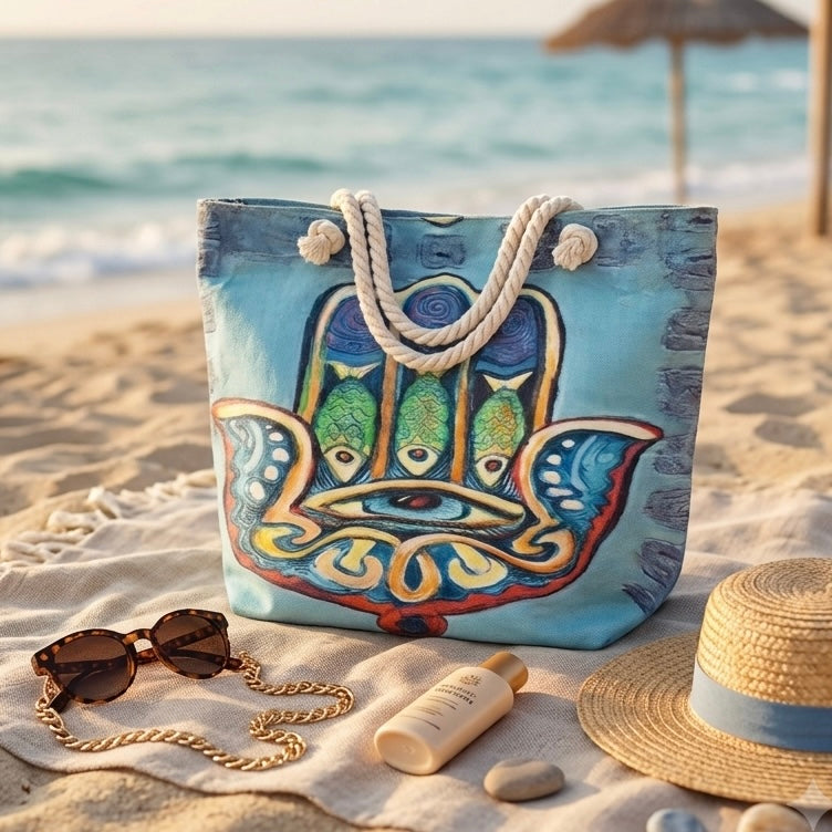 Beach Bag - Abstract Hand
