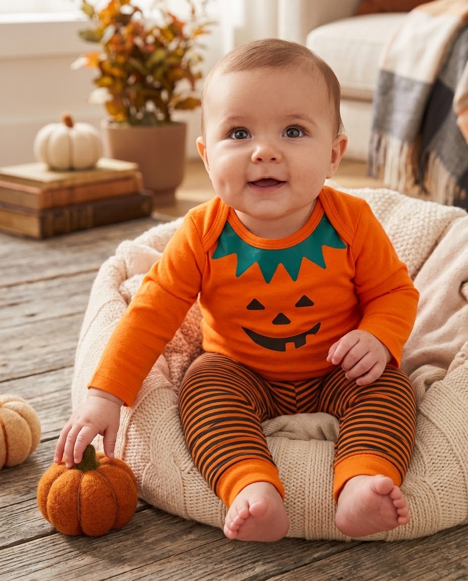 Pumpkin Baby Uniform 0-2 Months