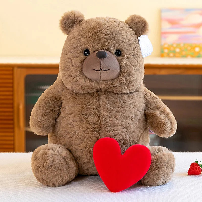 40cm Bear Plush with Small Heart