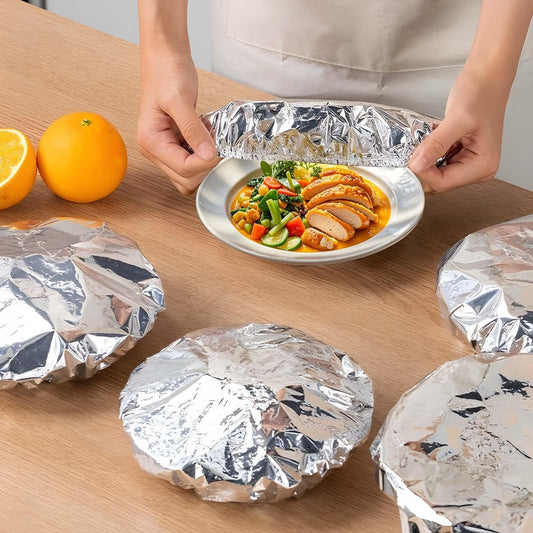 30PCS 38cm Foil Plates Cover