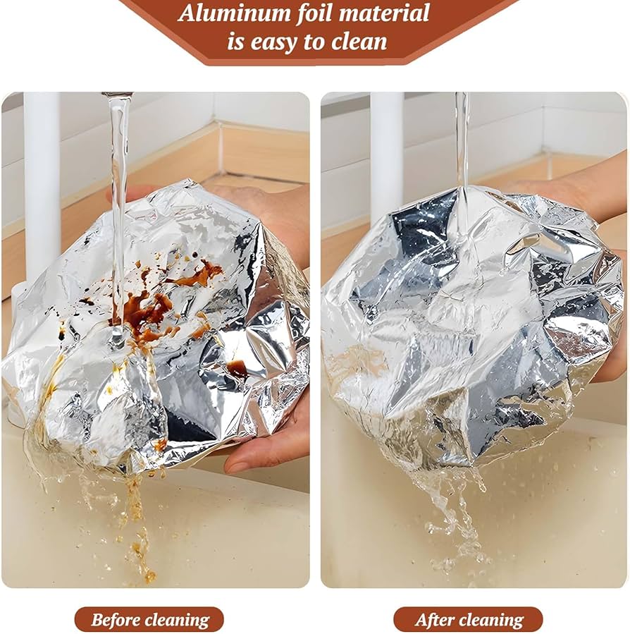30PCS 38cm Foil Plates Cover