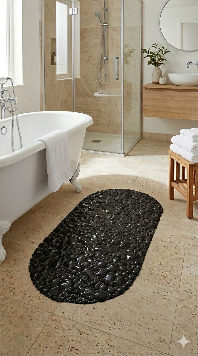 Oval Anti-Slip Bath Mat