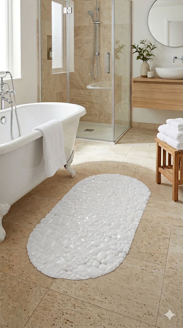 Oval Anti-Slip Bath Mat