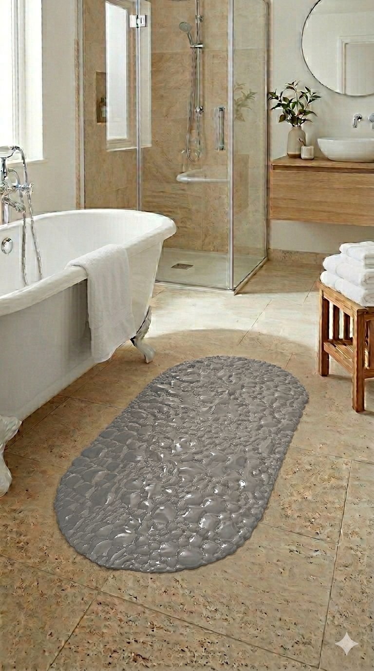 Oval Anti-Slip Bath Mat