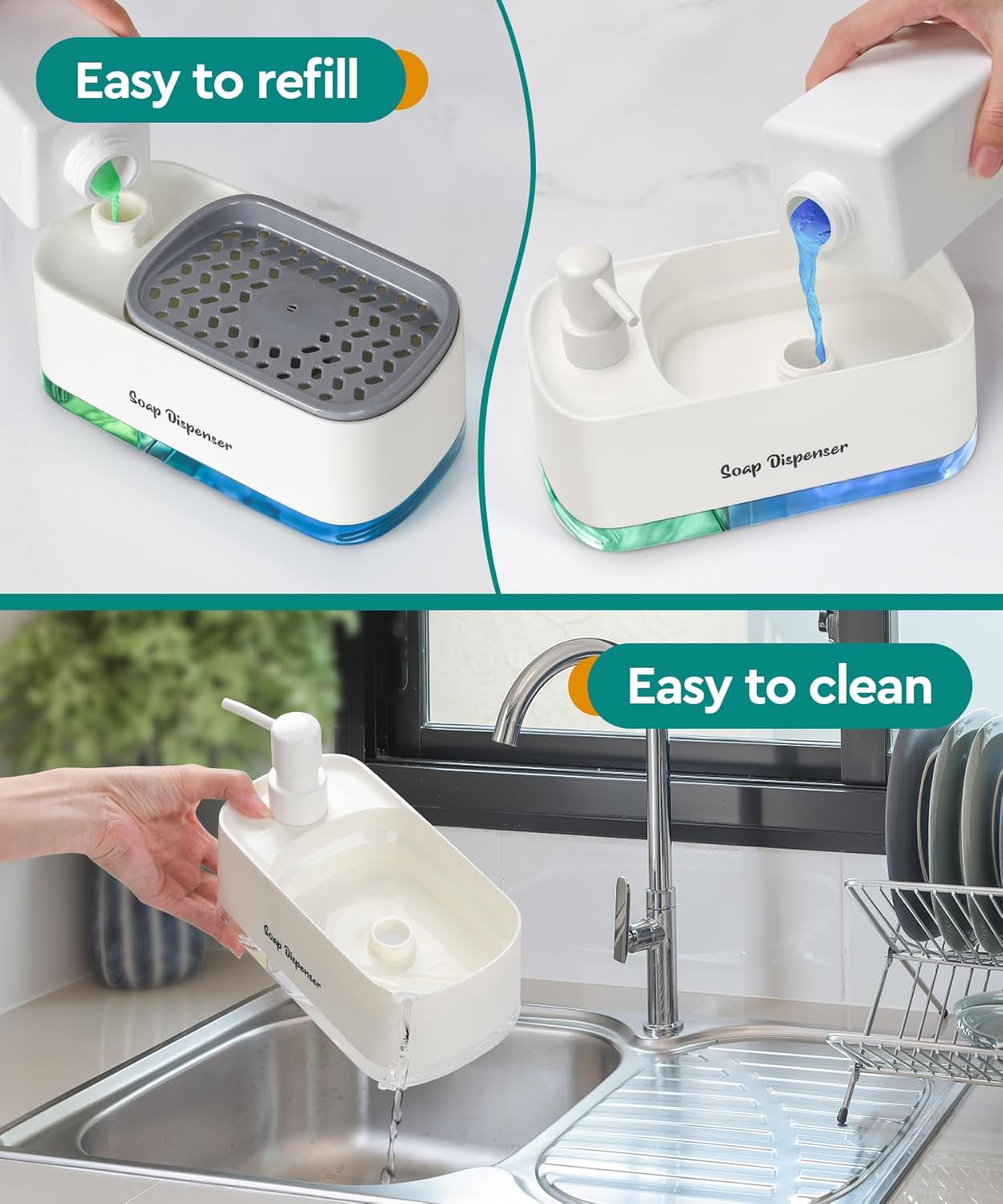 Hand and Dish Soap Dispenser