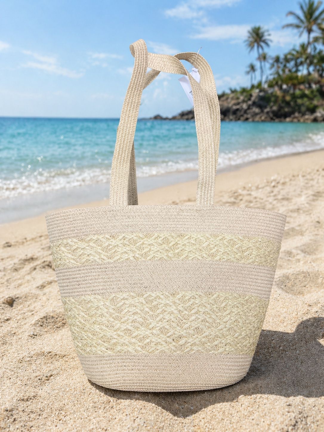 Woven Beach Shoulder Handbag