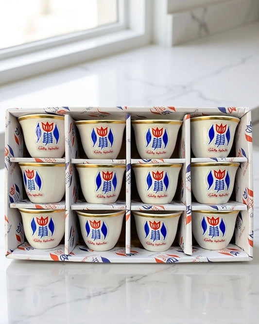 Momaz traditional Lebanese Coffee Cups with Quote