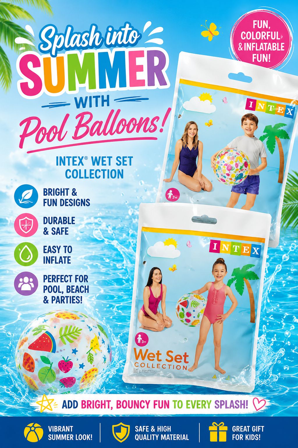 INTEX inflatable beach ball