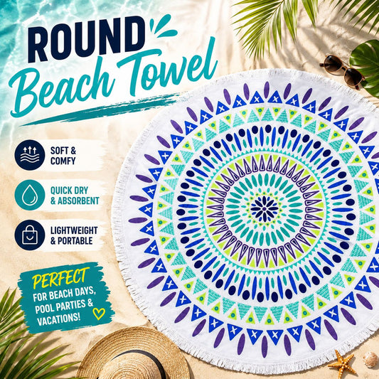 Round Beach Towel