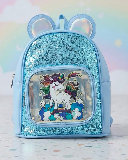 Blue Unicorn Mini backpack
