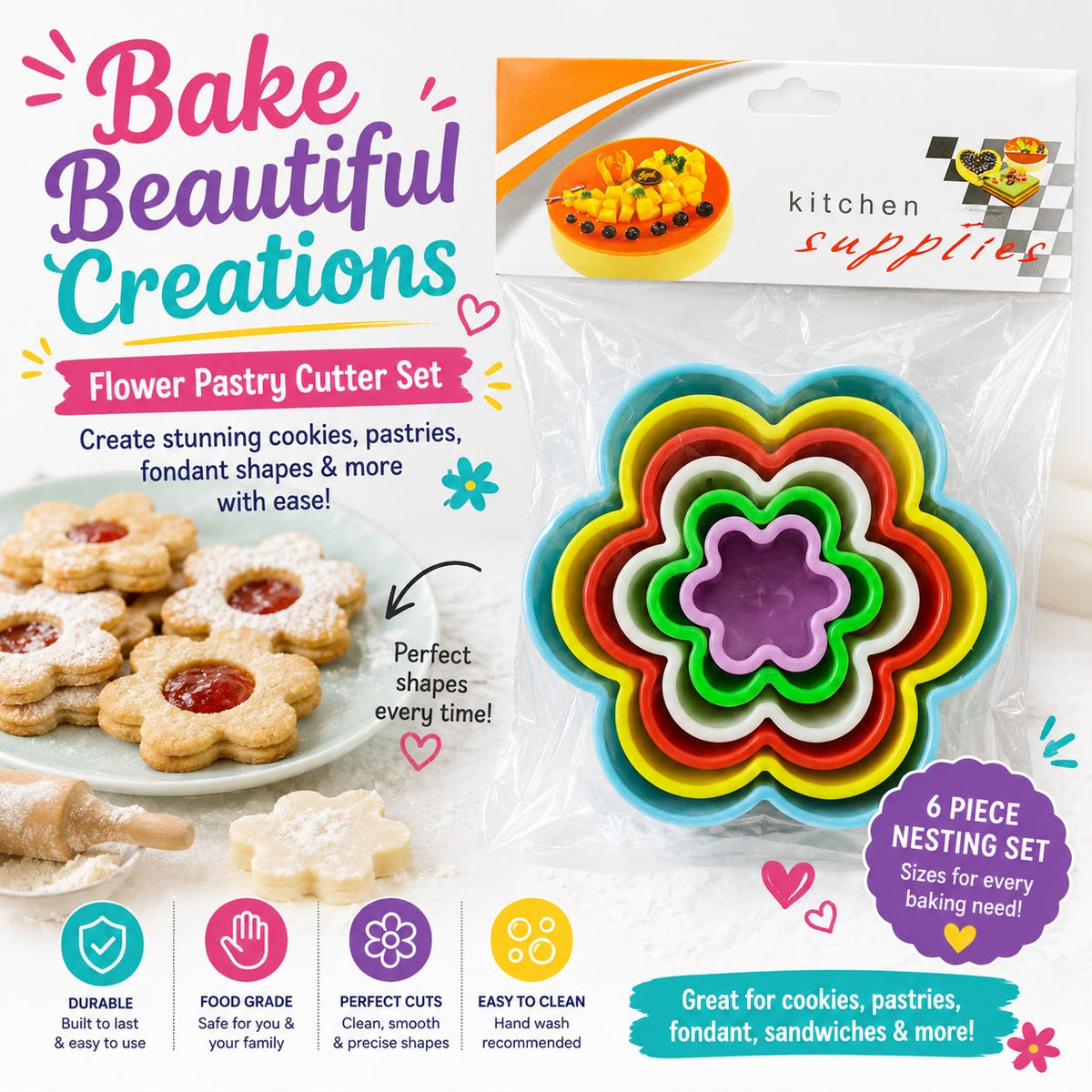 Different Sizes Pastry Cutters