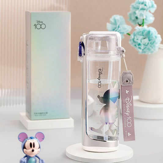 Mickey Mouse Clear Silver Water Bottle